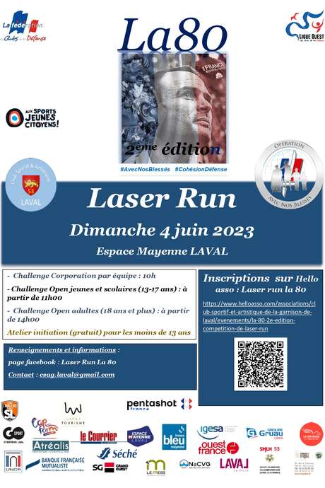 LA 80 LASER RUN À L'ESPACE MAYENNE