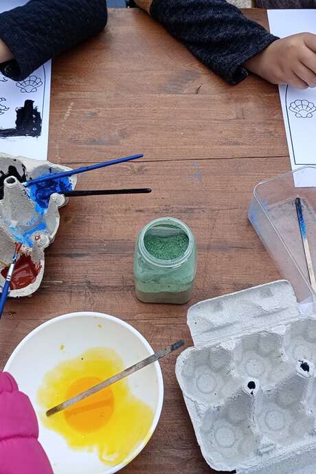 Atelier "Peinture à l'œuf"