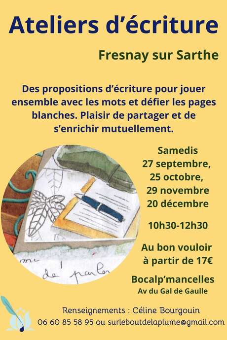Atelier d'écriture