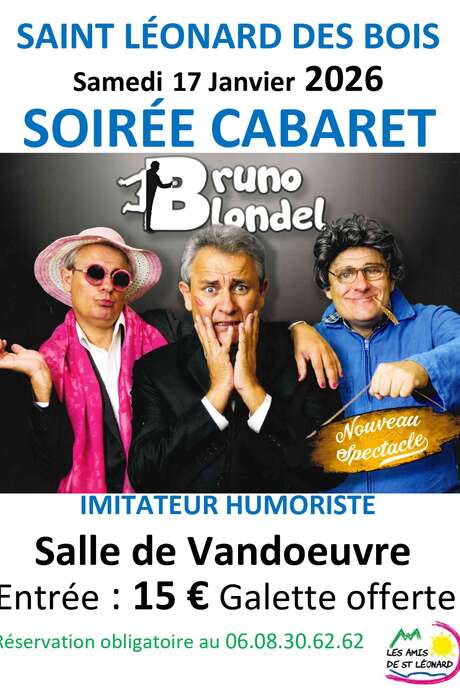 Soirée cabaret avec Bruno Blondel