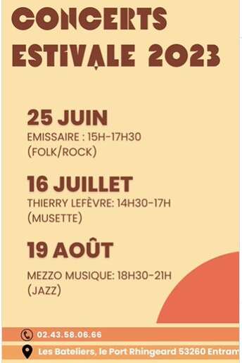 CONCERTS ESTIVALE AUX BATELIERS D'ENTRAMMES