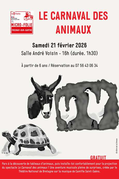 Animation Micro-Folie : Le Carnaval des Animaux