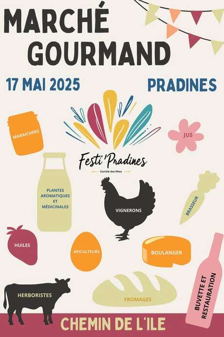 Marché gourmand à Pradines