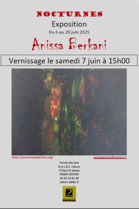 Exposition au Forum des Arts: Anissa Berkani "Nocturnes"