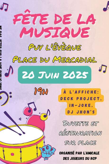 Fête de la Musique à Puy-l'Evêque