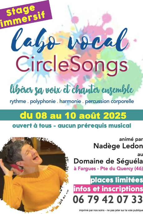 Stage immersif au Domaine de Séguéla: labo vocal