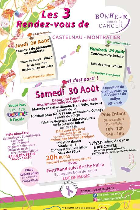 Concours de Belote au profit de "Bonheur contre le cancer"