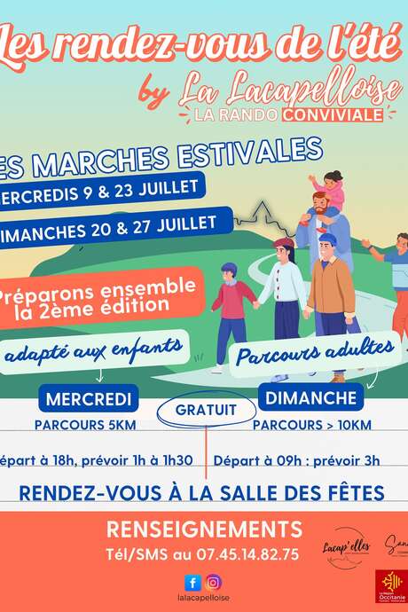 Les marches estivales de la Lacapelloise