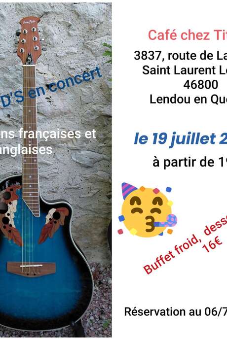 Concert au café Chez Titine: Nadia D'S