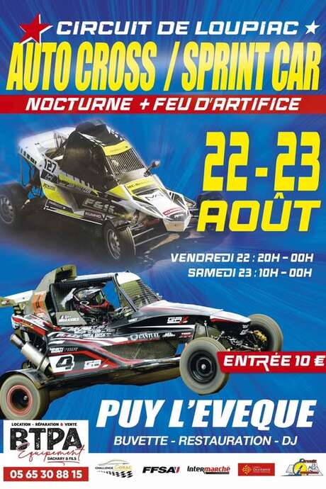 Auto cross et Sprint Car à Puy-l'Evêque