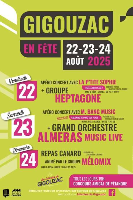 Fête Votive, "Les Estivales" à Gigouzac