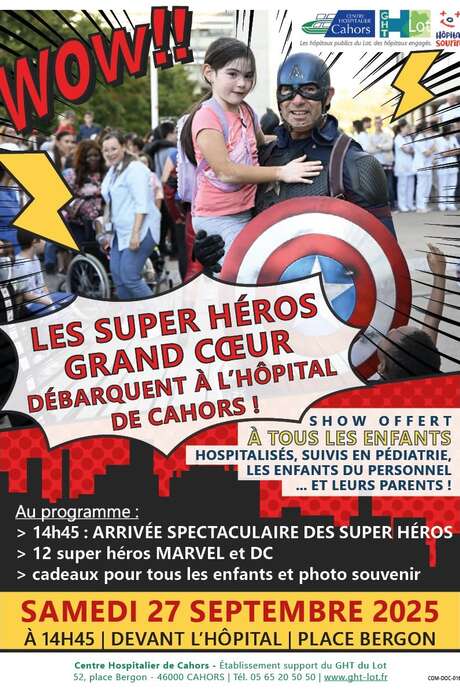 Les super héros à Cahors