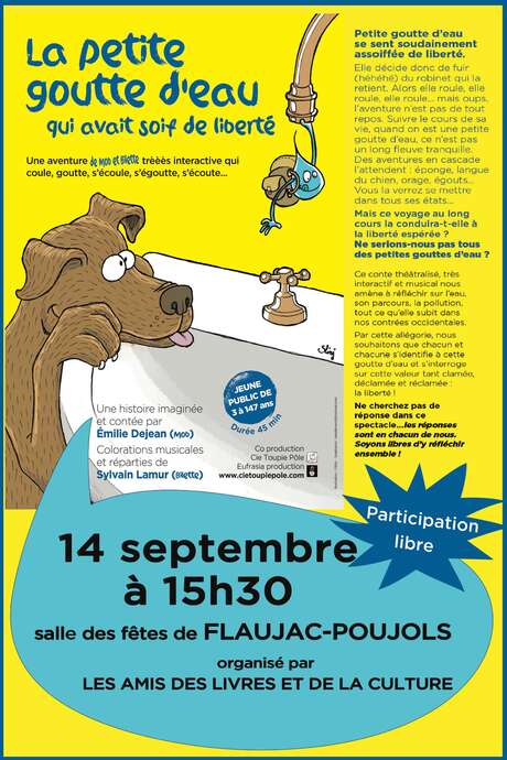 Spectacle: "La petite goutte qui avait soif de liberté"