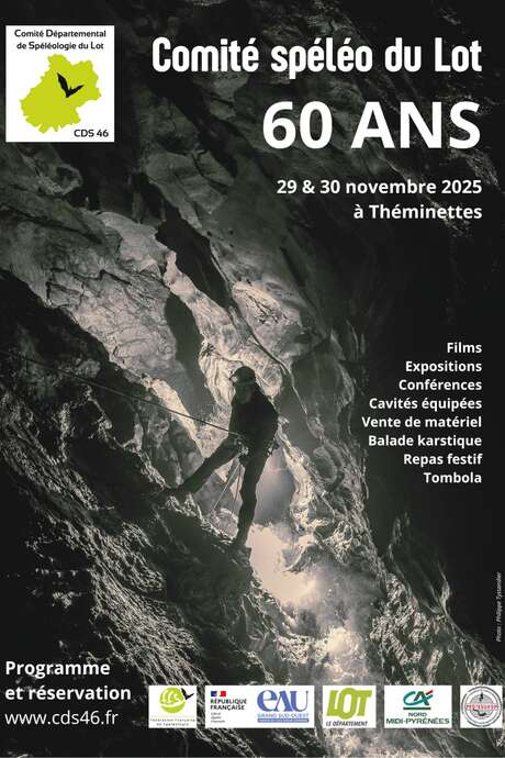 Le Comité de spéléologie du Lot fête ses 60 ans à Théminettes