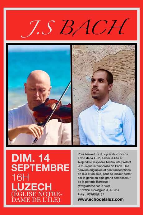 Concert de l'Echo de la Luz : Soirée Bach