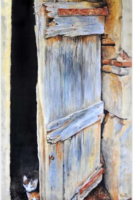Exposition des peintures "L'Art et la Bannière" à Pomarède