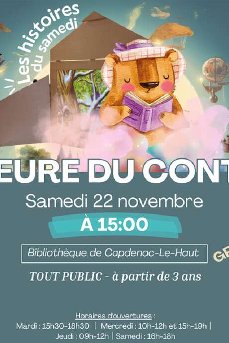 L'heure du conte, bibliothèque de Capdenac-le-Haut
