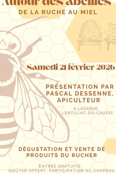 Animation autour des abeilles, de la ruche au miel, à Orniac