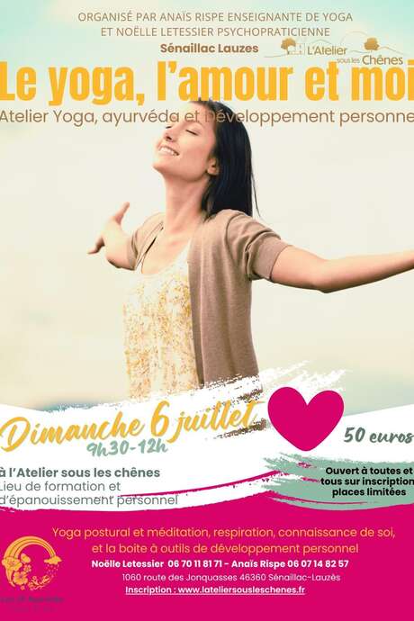 Le Yoga, l'Amour et moi - atelier yoga, ayurvéda et développement personnel
