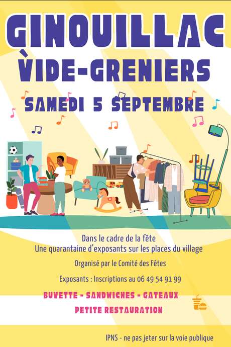 Vide-grenier à Ginouillac