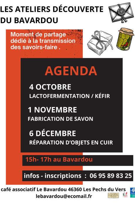 Les Ateliers Découverte du Bavardou : réparation d'objets en cuir