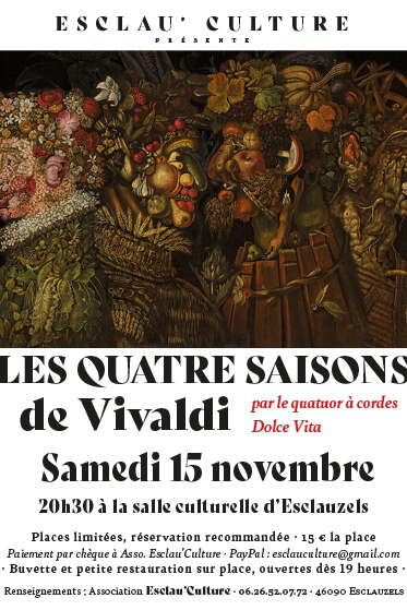 Esclau'Culture : Dolce Vita - Les quatre saisons de Vivaldi