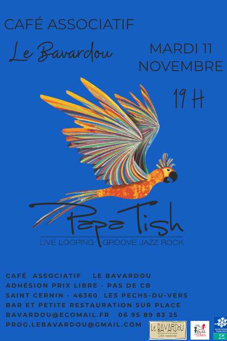 Concert au Bavardou : Papa Tish