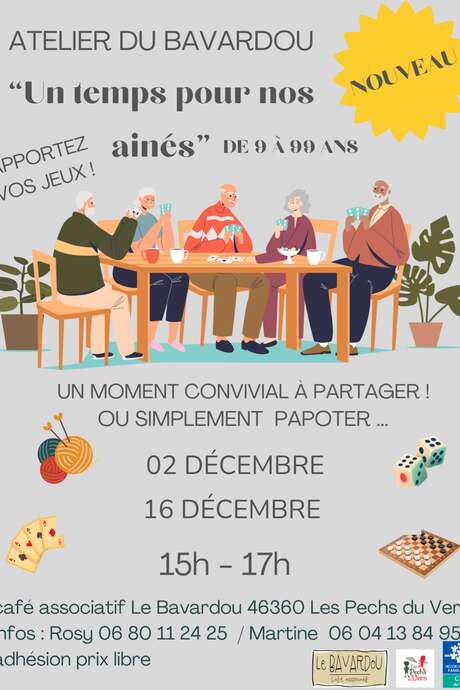 Les Ateliers du Bavardou : Un temps pour nos aînés