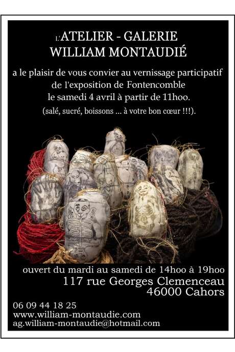 Exposition "Fontencomble" à l'Atelier-Galerie William Montaudié