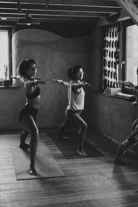 Yoga dans l'été