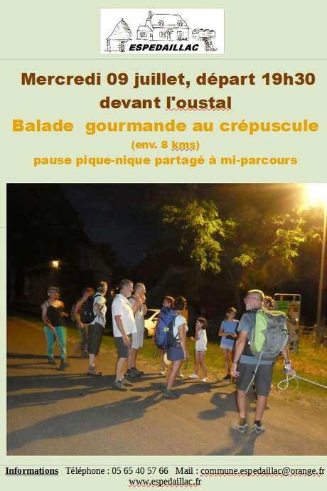 Balade gourmande au crépuscule