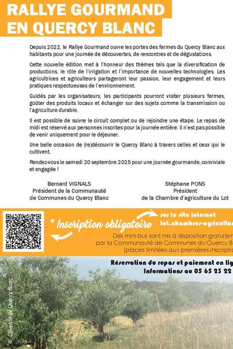 Rallye gourmand en Quercy blanc 2025