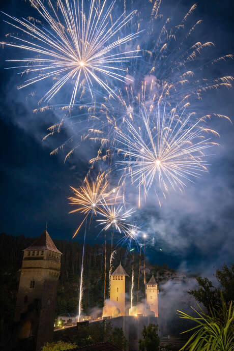 Feu d'artifice à Cahors