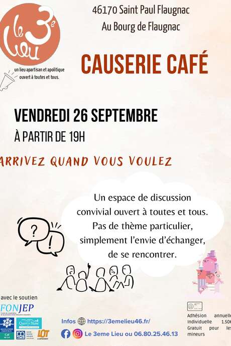 Causerie Café au 3ème lieu