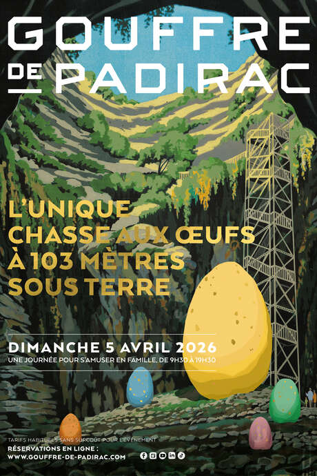 L'unique chasse aux oeufs à 103 mètres sous terre ! au Gouffre de Padirac