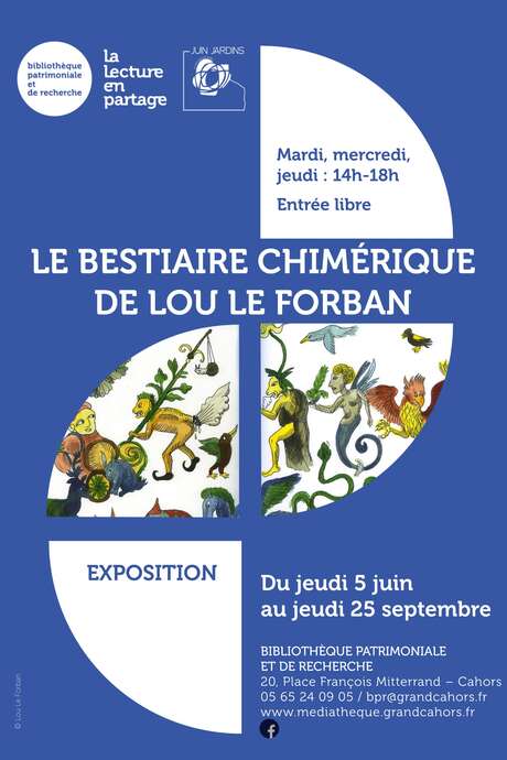 Exposition "Le Bestiaire Chimérique" de Lou Le Forban