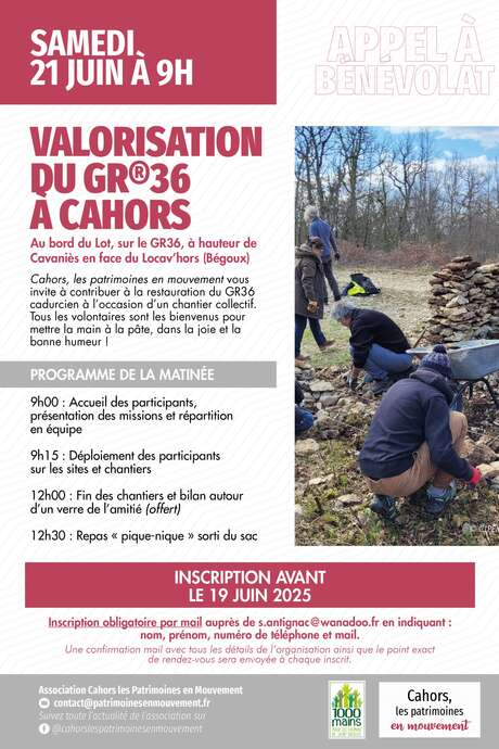 Valorisation du Chemin de Saint-Jacques (GR36) à Cahors