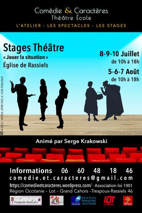 Stage Théâtre d'été : "Jouer la situation"