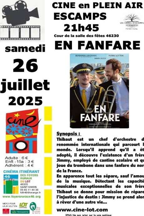 Ciné-Lot en plein air : "En Fanfare"