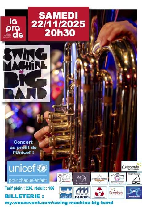 Concert : Swing Machine Band pour Unicef