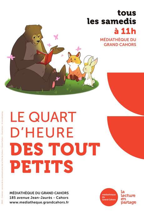 Le quart d'heure des tout-petits à la Médiathèque du Grand Cahors