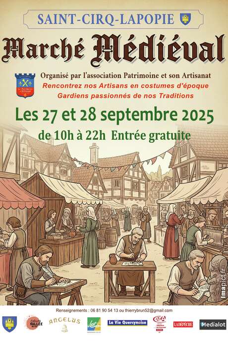 Marché Médiévale à Saint-Cirq-Lapopie