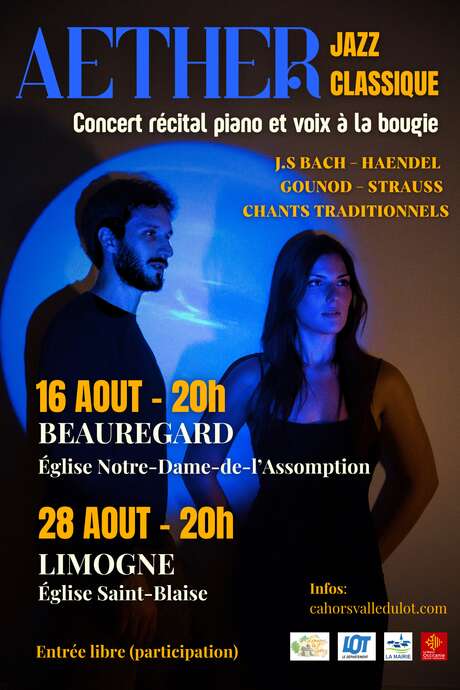 Concert récital piano et voix à la bougie - AETHER Concert récital piano et voix à la bougie - AETHER