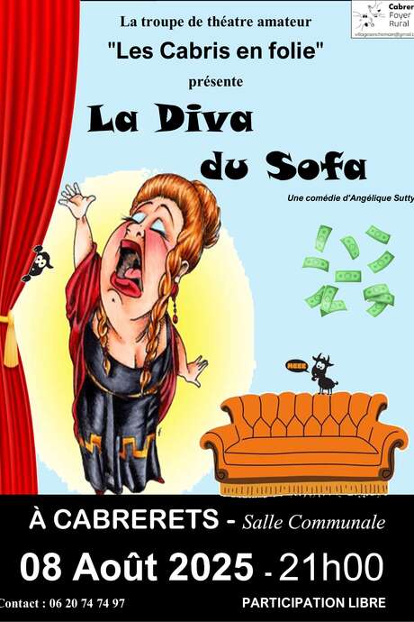 Théâtre à Cabrerets: "La Diva du sofa"