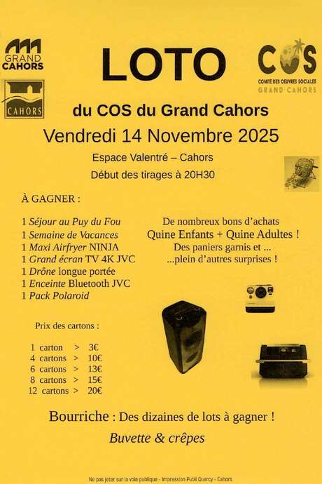 Loto du COS à Cahors