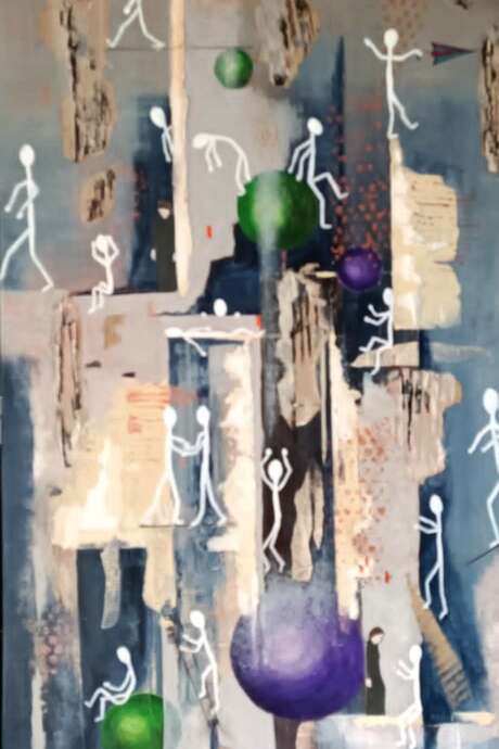 Exposition peintures et collages