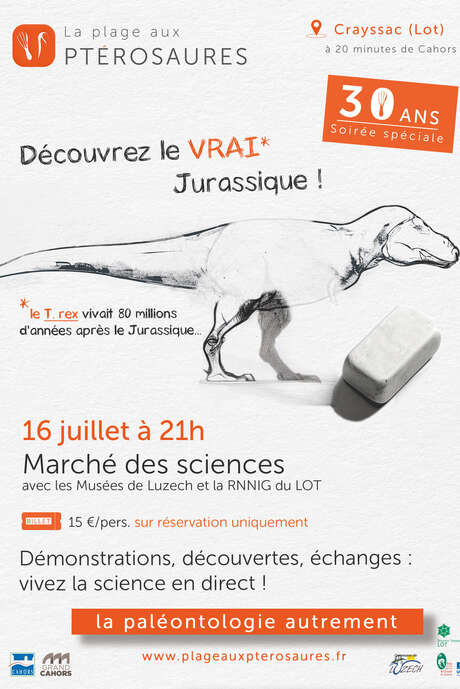 Une soirée au « Vrai » Jurassique — Le marché scientifique de la Plage aux Ptérosaures