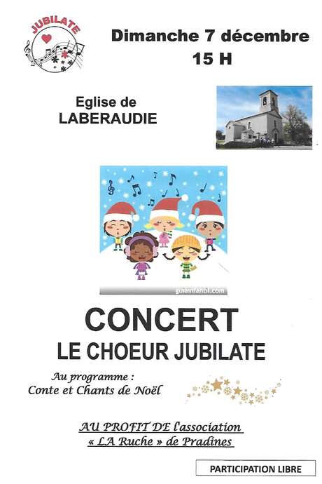 Concert à l'église de Labéraudie : chœur Jubilate