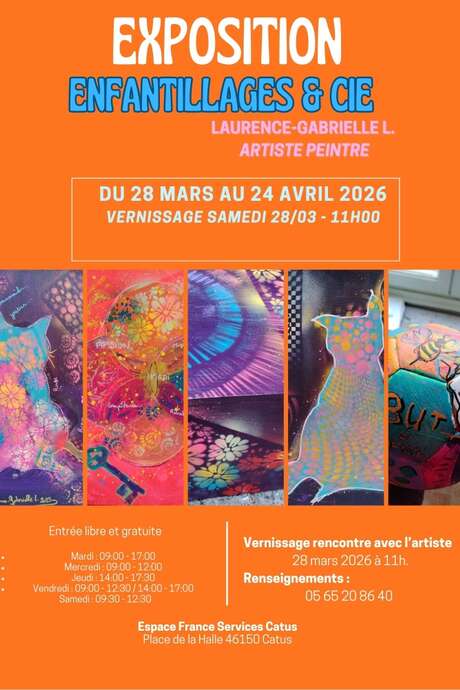 Exposition de peintures de Laurence-Gabrielle L.