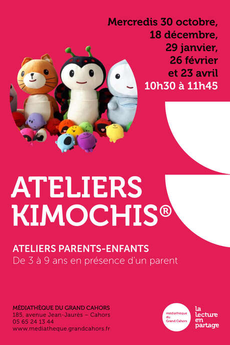 Ateliers Kimochis à la Médiathèque de Cahors